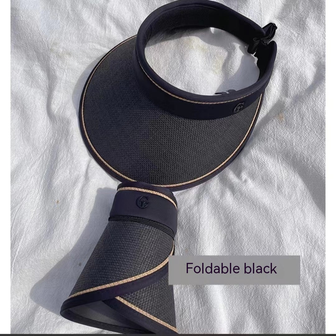 Double-layer Large Brim Sun Protection Foldable Hat