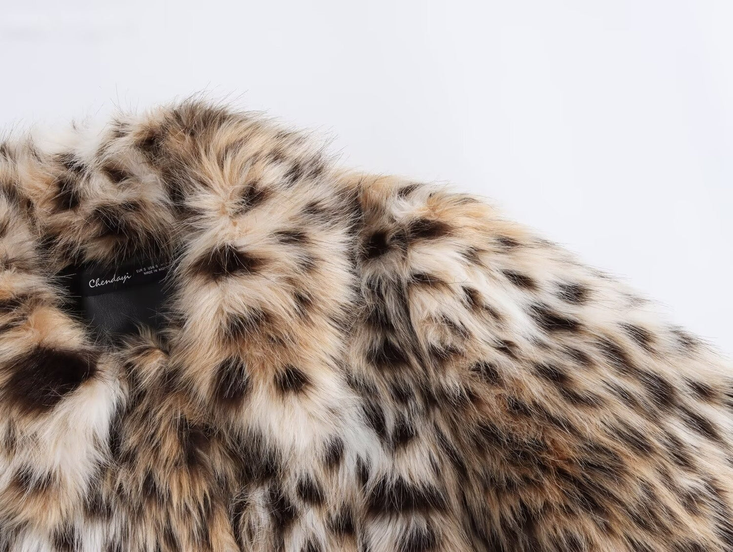 Winter Fake Fur Leopard Coat