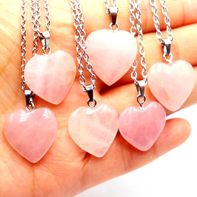 Simple Natural Stone Water Drop Pendant