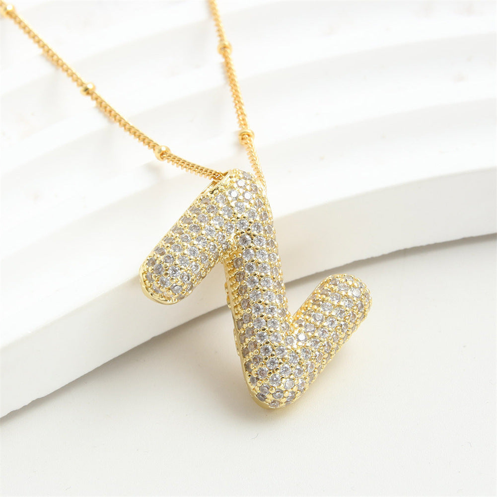 26 English-Letter Bubble Pendant