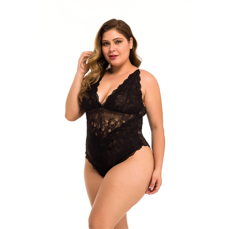 Plus & Curvy Size Lace Bodycon Lingerie