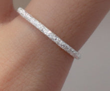 Simple Glossy Frosted Ring Design