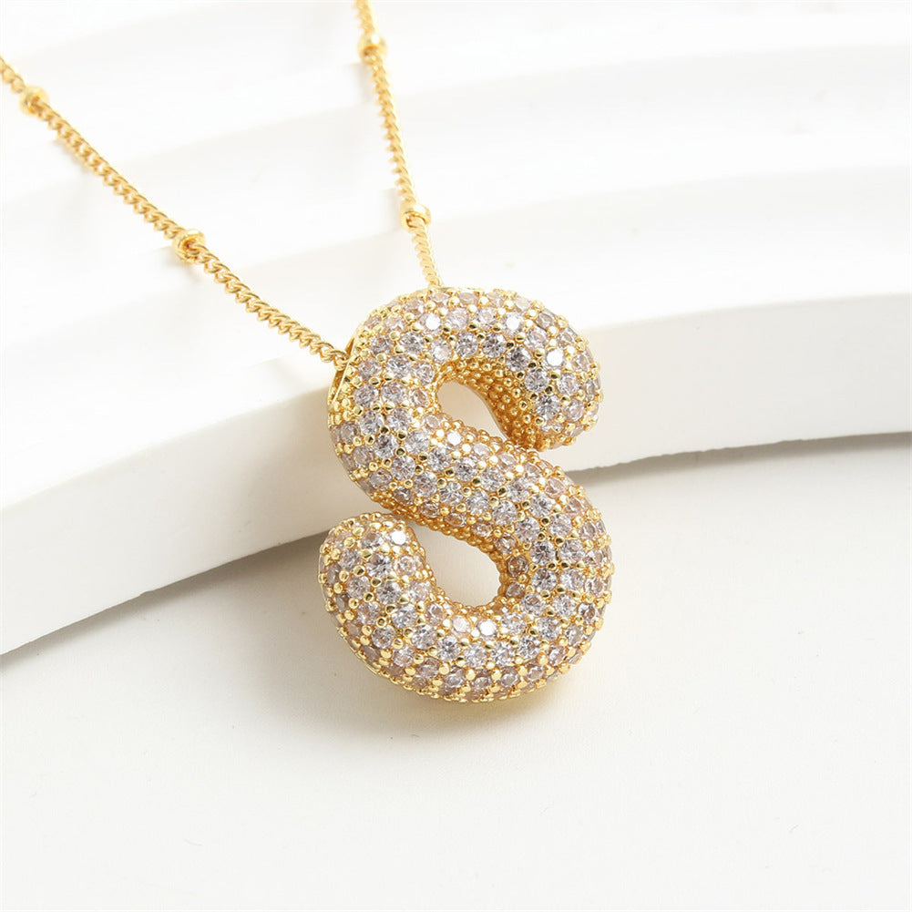 26 English-Letter Bubble Pendant