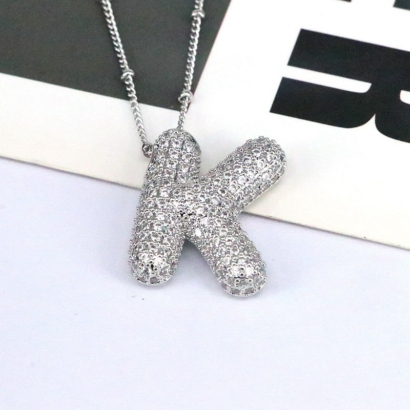 26 English-Letter Bubble Pendant