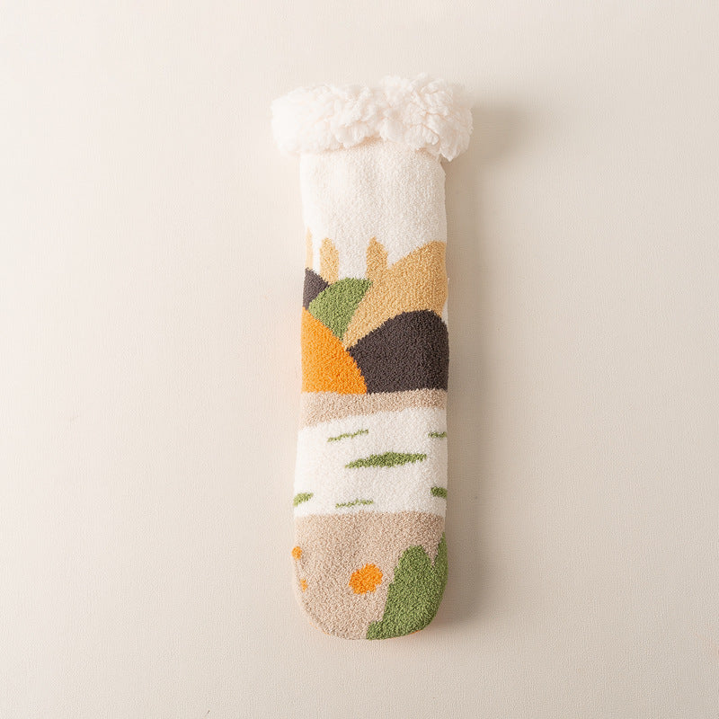 Winter Thicken Thermal Home Sleep Socks