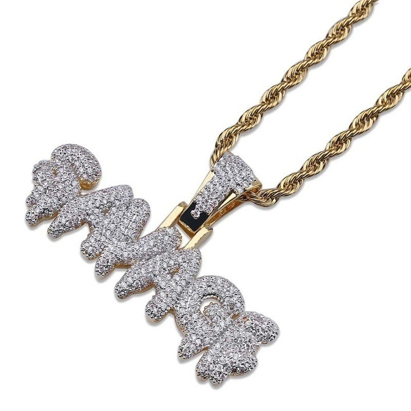 Creative Bubble Letter SAVAGE Pendant