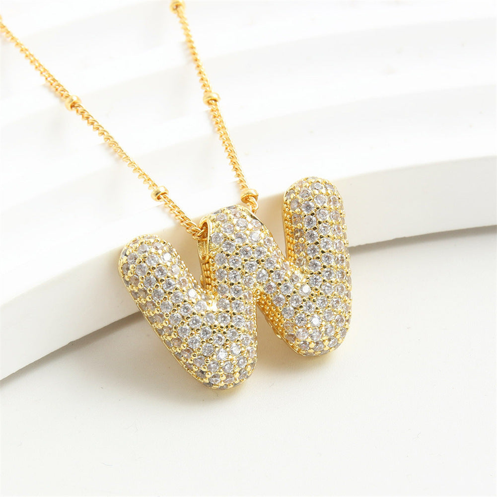 26 English-Letter Bubble Pendant