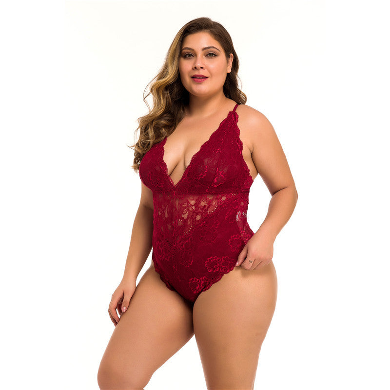 Plus & Curvy Size Lace Bodycon Lingerie