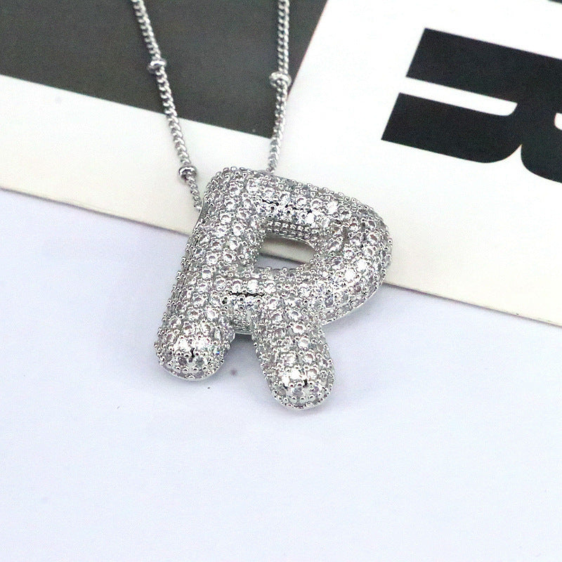 26 English-Letter Bubble Pendant