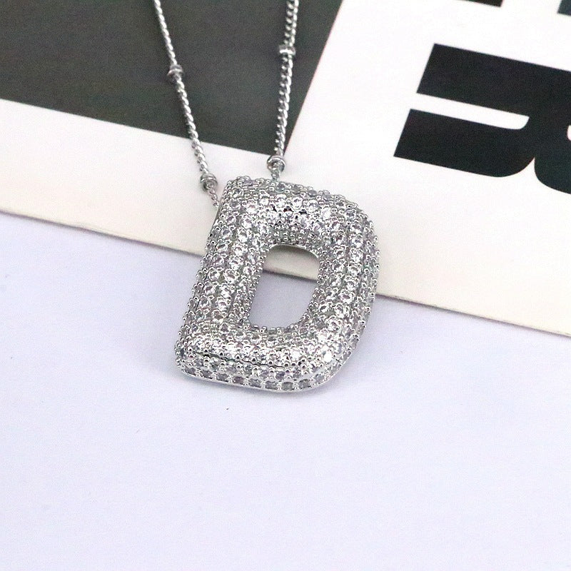 26 English-Letter Bubble Pendant