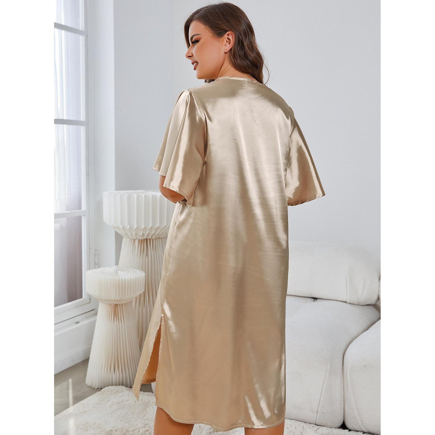 European And American Plus Size Pajamas Women's Summer