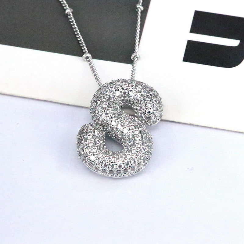 26 English-Letter Bubble Pendant