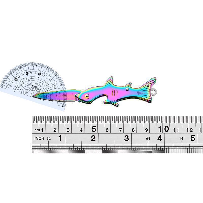 Portable Dolphin Folding Knife Keychain