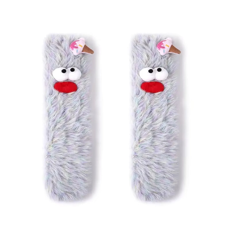 Funny Thickened Tube Winter Socks with Kawaii Cartoon