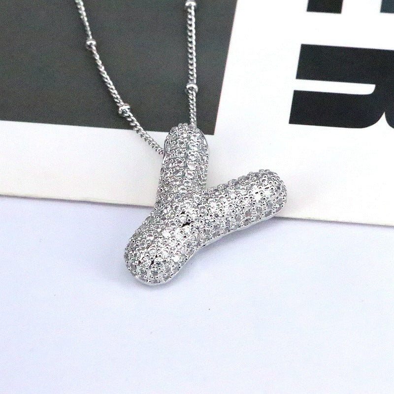 26 English-Letter Bubble Pendant