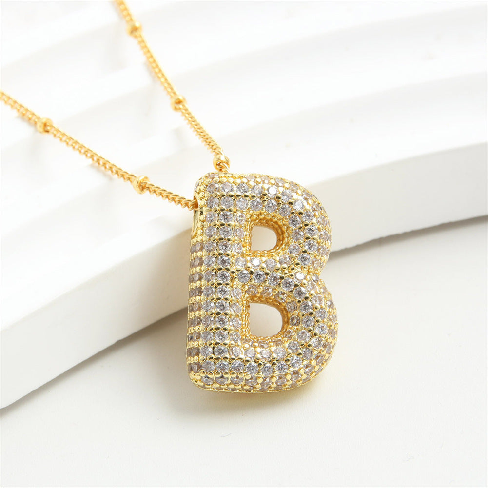 26 English-Letter Bubble Pendant