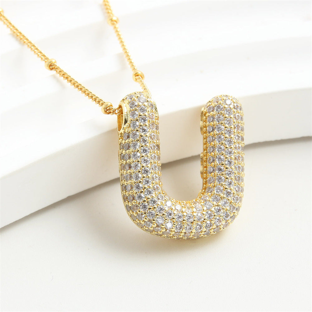 26 English-Letter Bubble Pendant