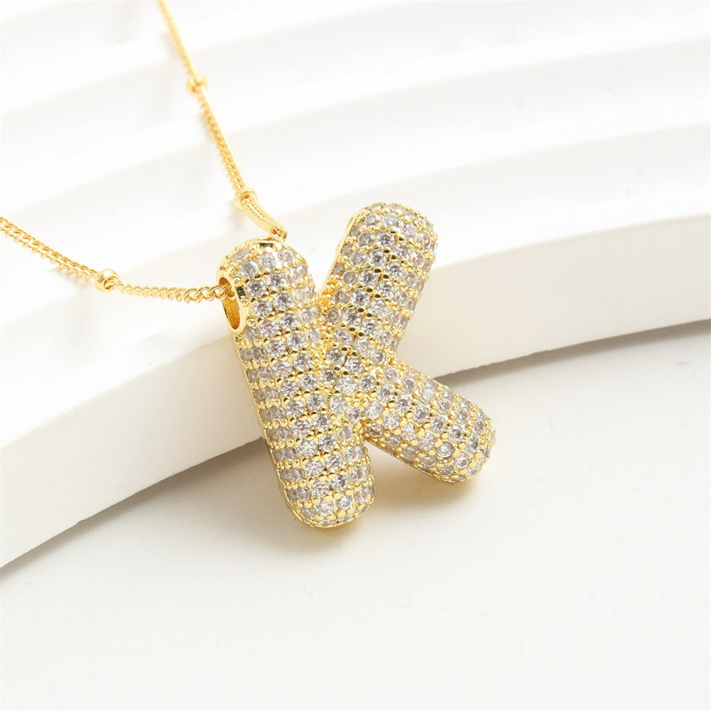 26 English-Letter Bubble Pendant