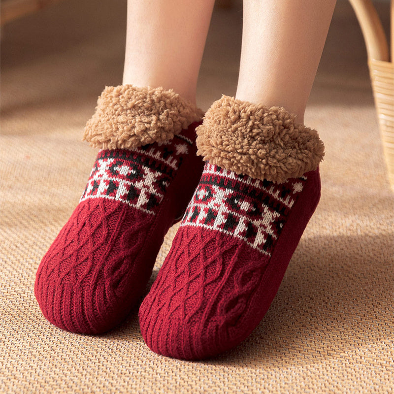 Fall And Winter Warm Non-slip Indoor Home Floor Socks