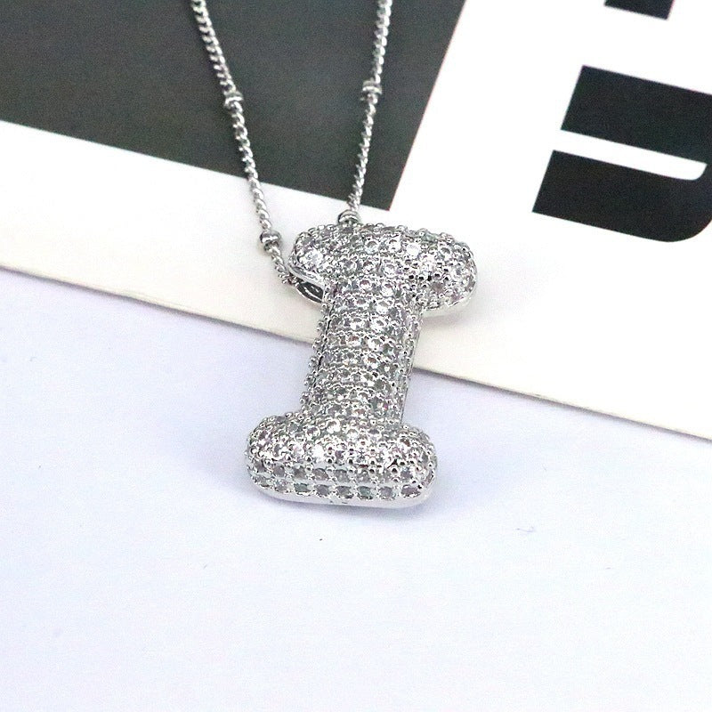 26 English-Letter Bubble Pendant