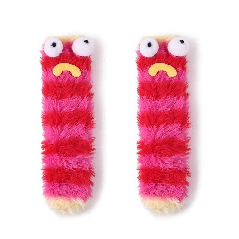 Funny Thickened Tube Winter Socks with Kawaii Cartoon