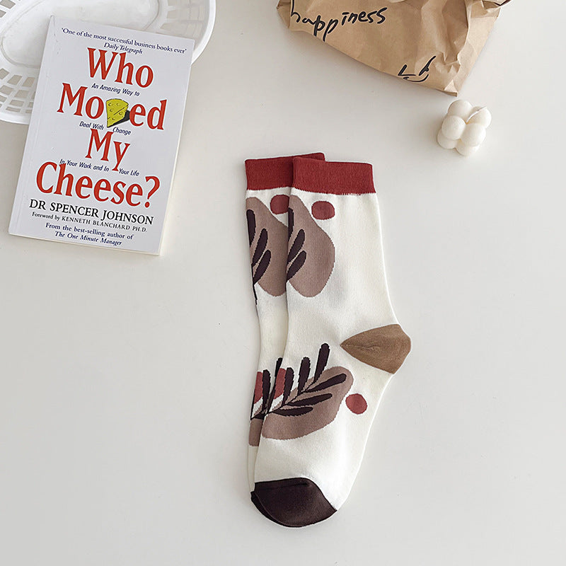 Boneless Suture Abstract Lines Tube Socks