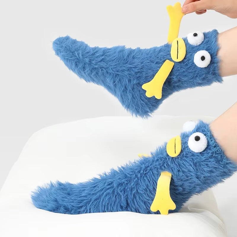 Funny Thickened Tube Winter Socks with Kawaii Cartoon