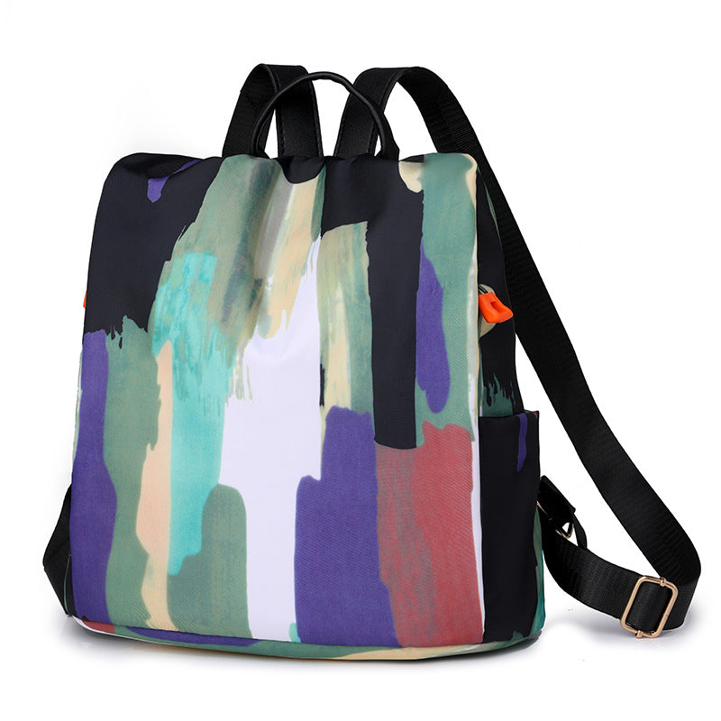 Solid and Multi-Color Oxford Cloth Backpack