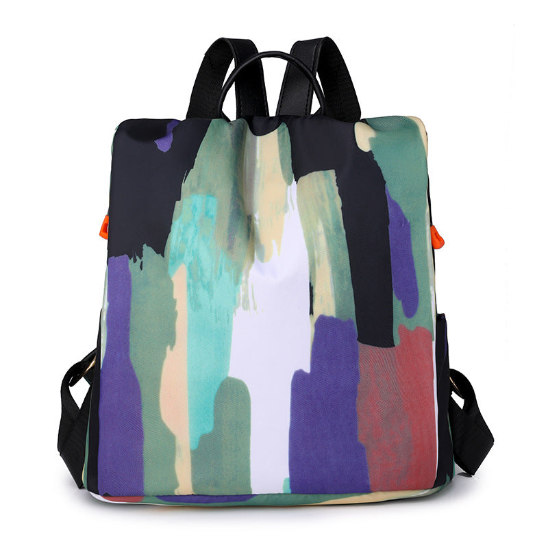Solid and Multi-Color Oxford Cloth Backpack