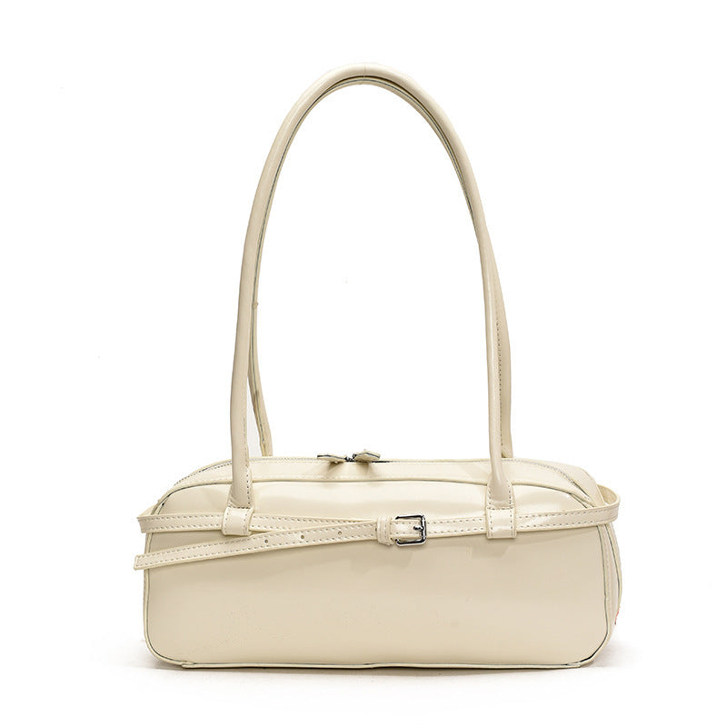 Underarm Handbag with Side Buckle