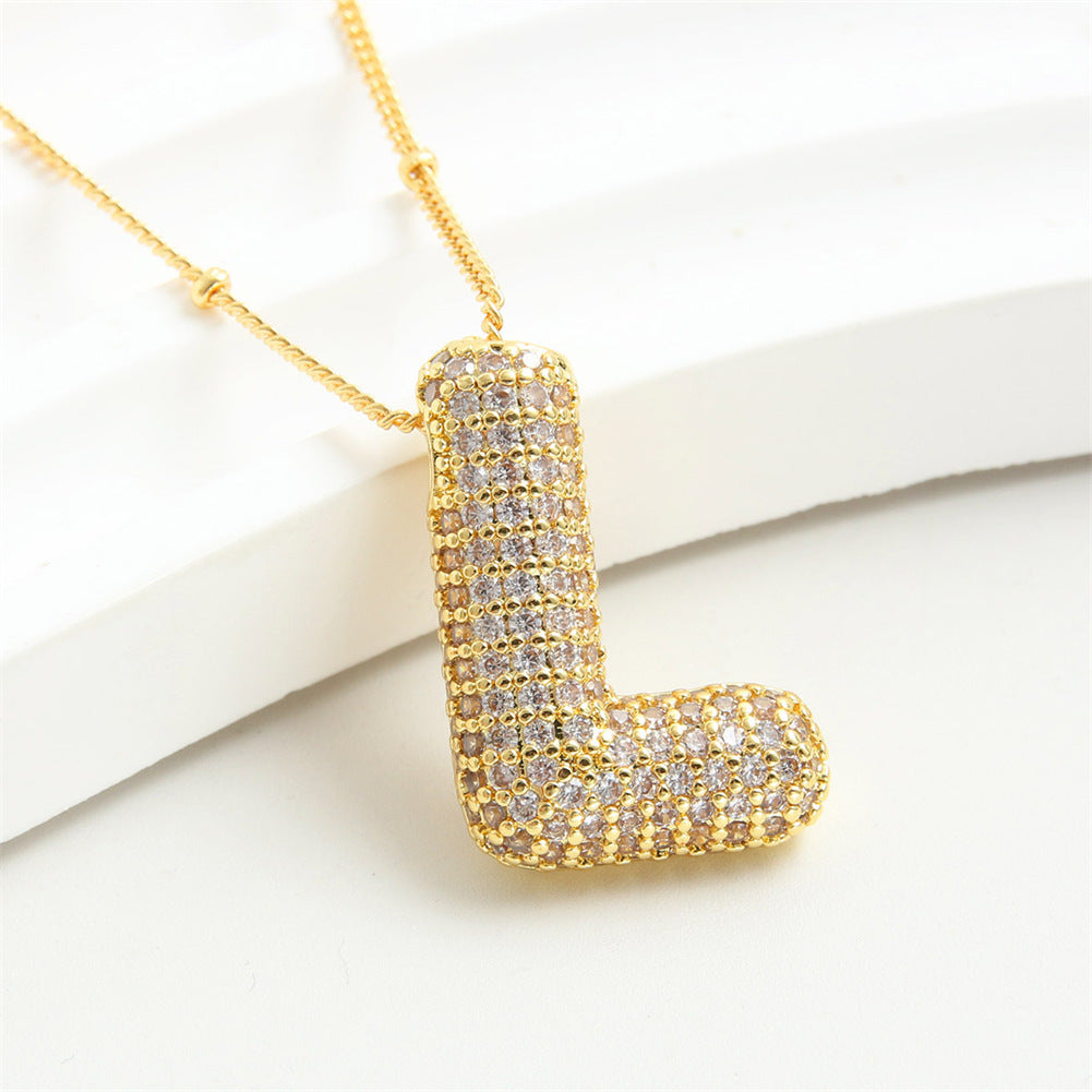 26 English-Letter Bubble Pendant