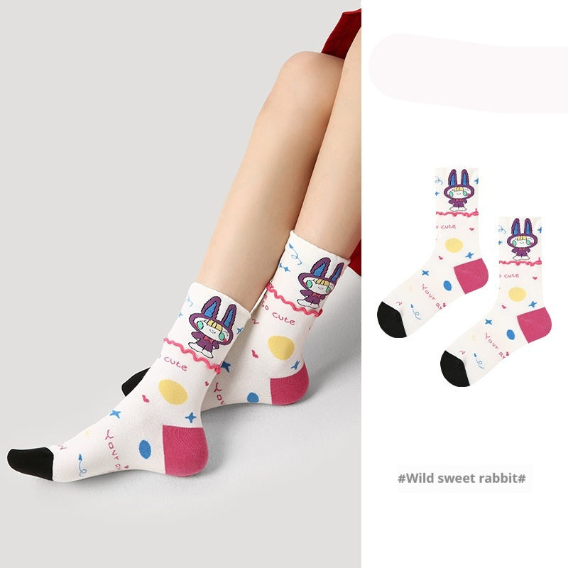 Vintage Court Style Thin Middle-length Stockings