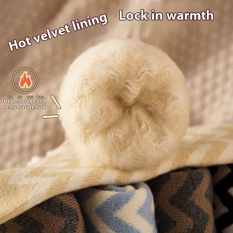 Thick Winter Fleece Lined Snow Warm Floor Socks
