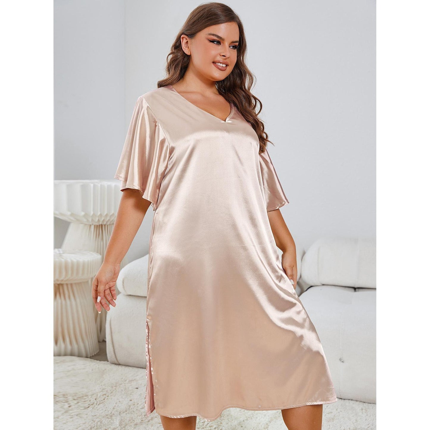 European And American Plus Size Pajamas Women's Summer