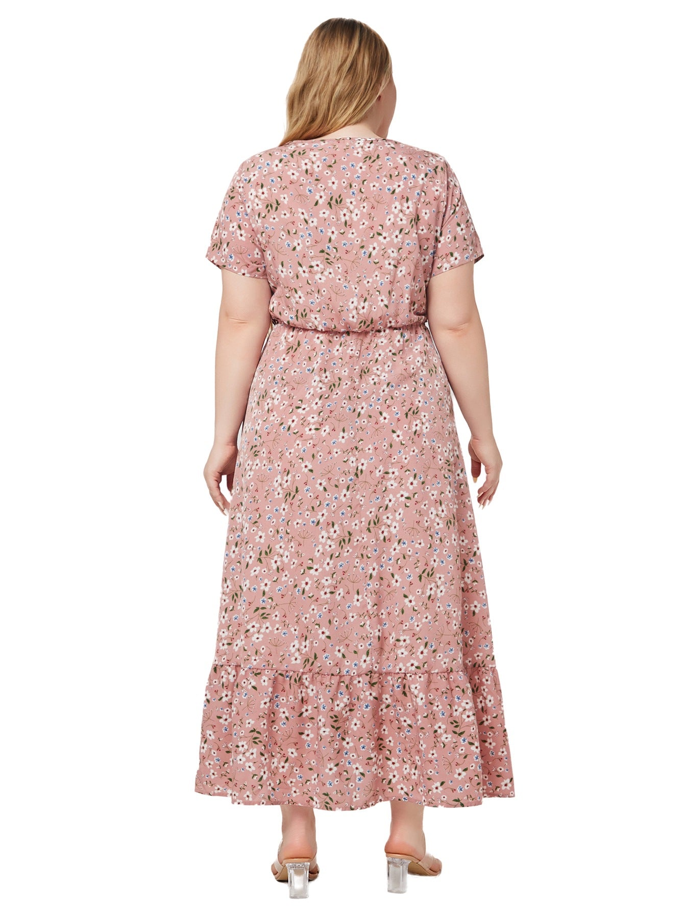 Women's Short Sleeve Printed Dress