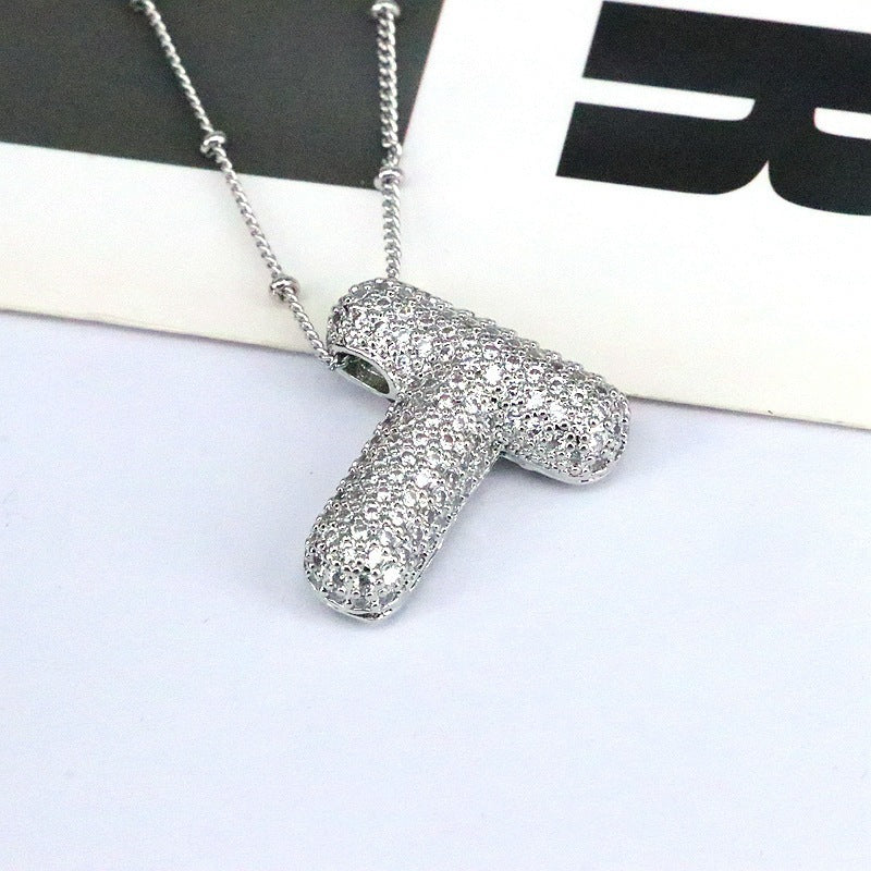 26 English-Letter Bubble Pendant