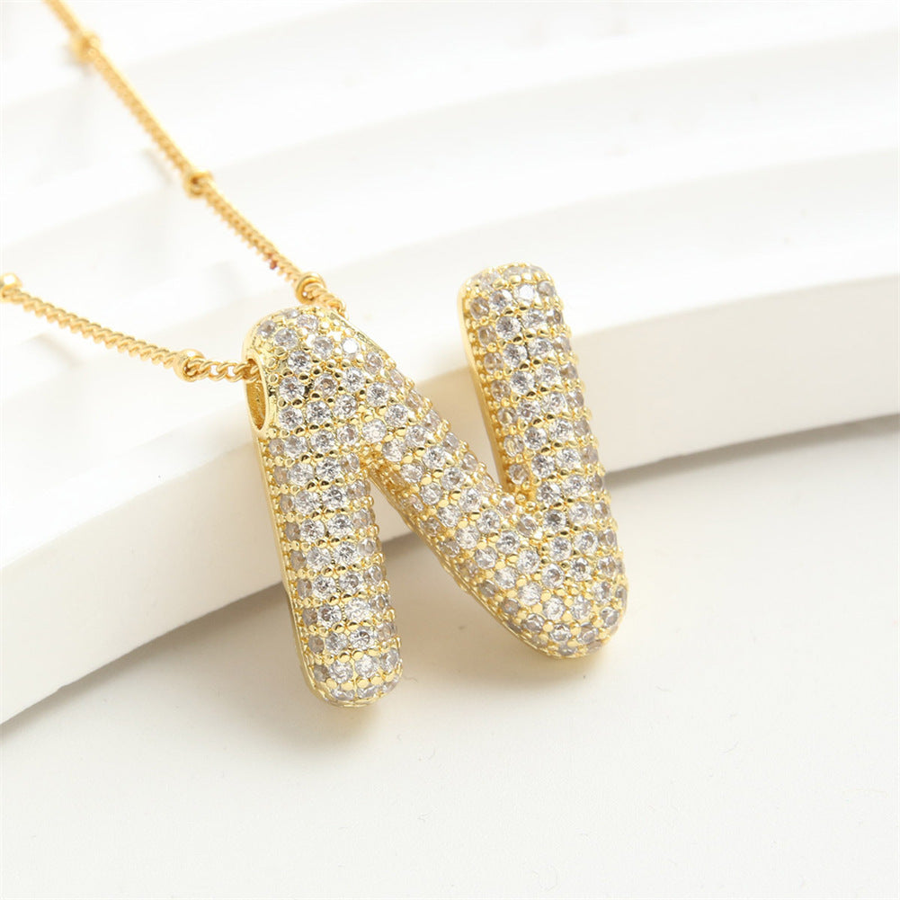 26 English-Letter Bubble Pendant