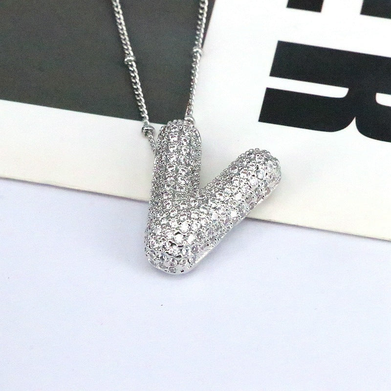 26 English-Letter Bubble Pendant