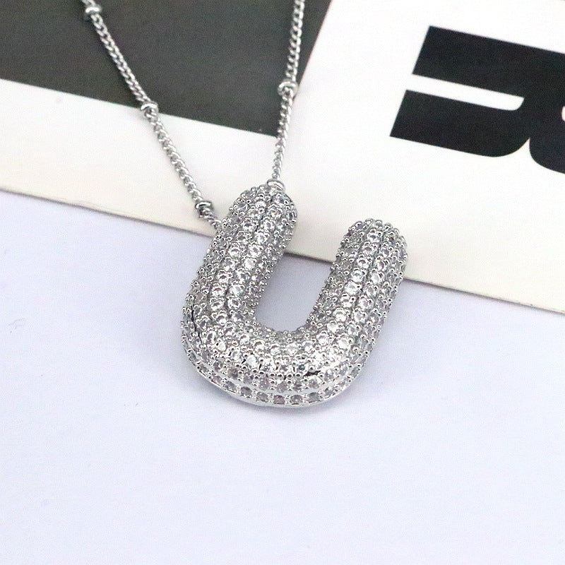 26 English-Letter Bubble Pendant