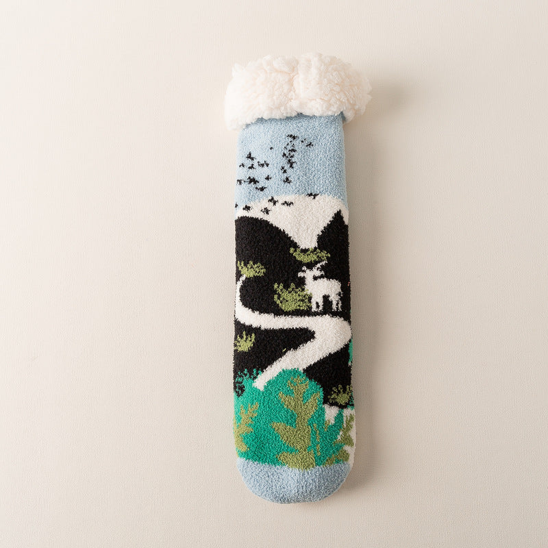 Winter Thicken Thermal Home Sleep Socks