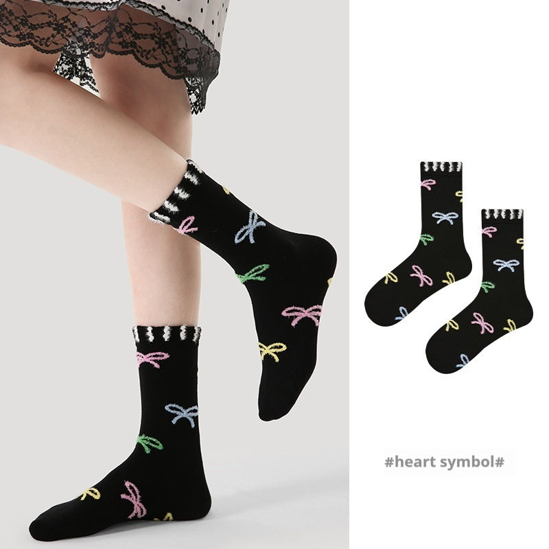 Vintage Court Style Thin Middle-length Stockings