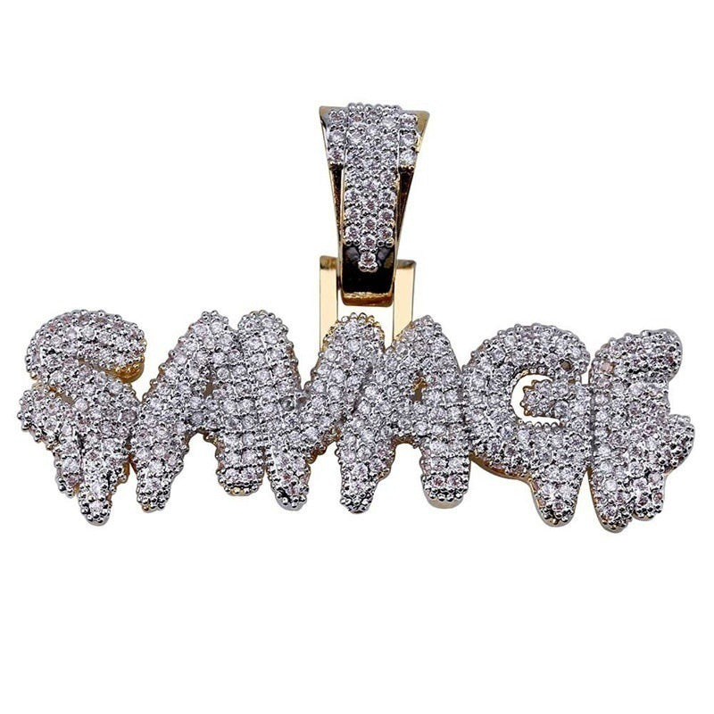 Creative Bubble Letter SAVAGE Pendant