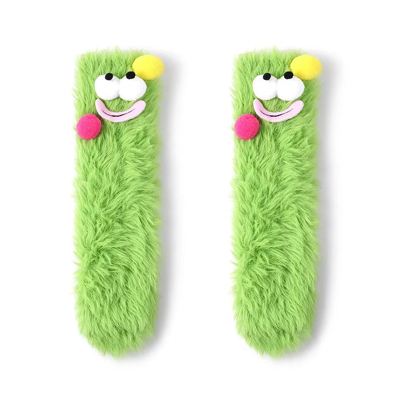 Funny Thickened Tube Winter Socks with Kawaii Cartoon