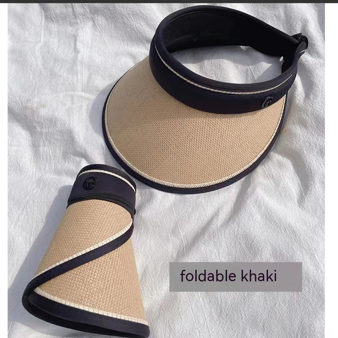 Double-layer Large Brim Sun Protection Foldable Hat