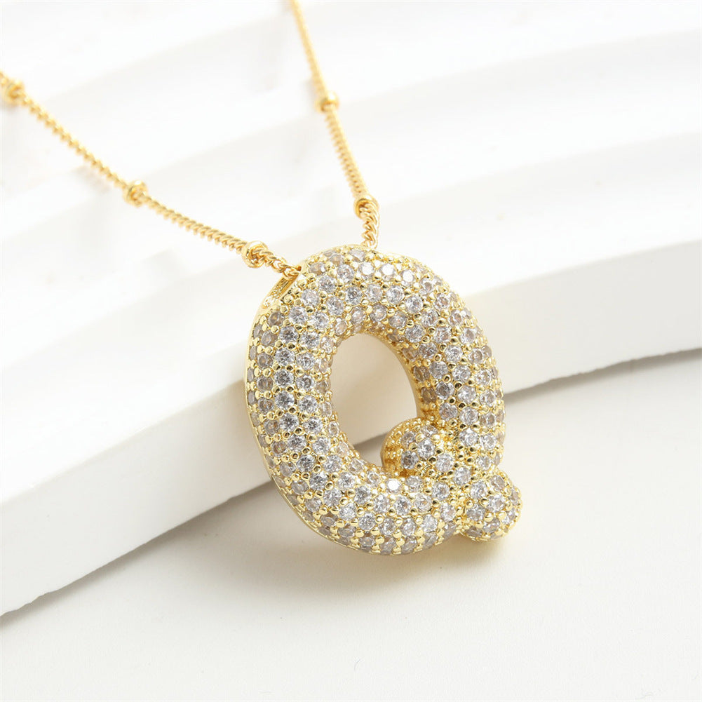 26 English-Letter Bubble Pendant