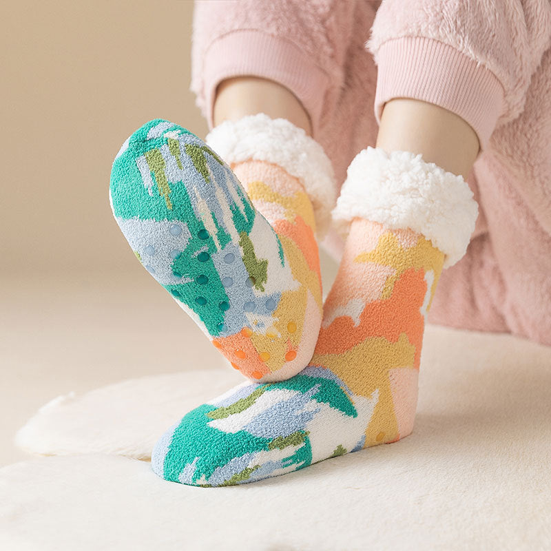 Winter Thicken Thermal Home Sleep Socks