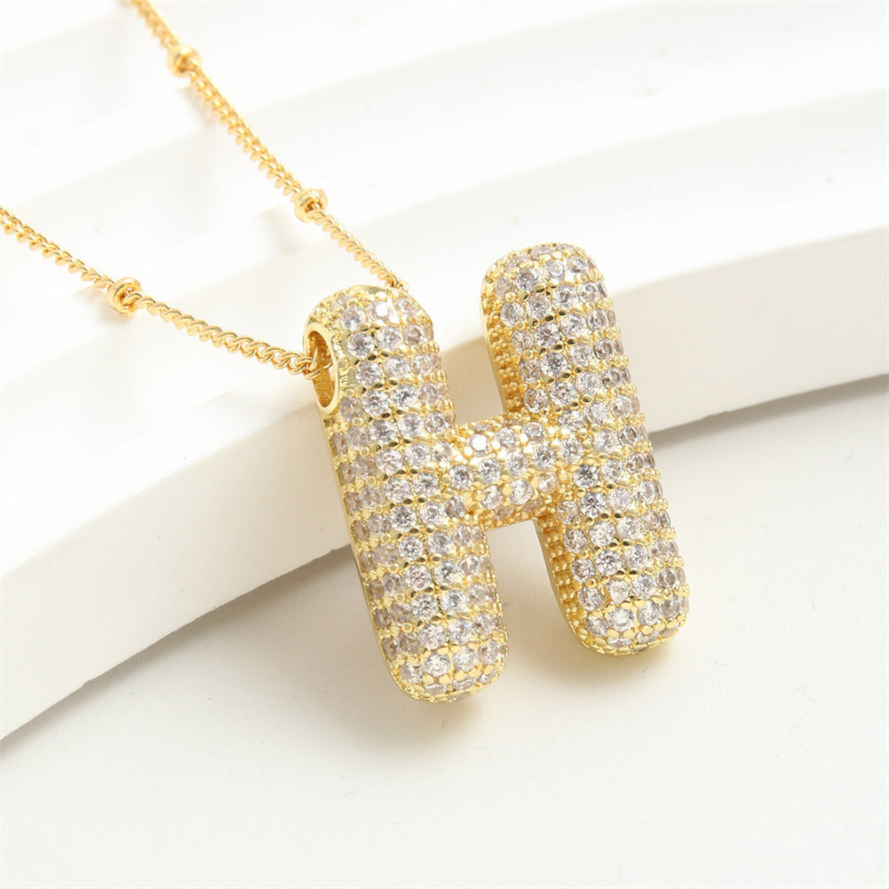 26 English-Letter Bubble Pendant
