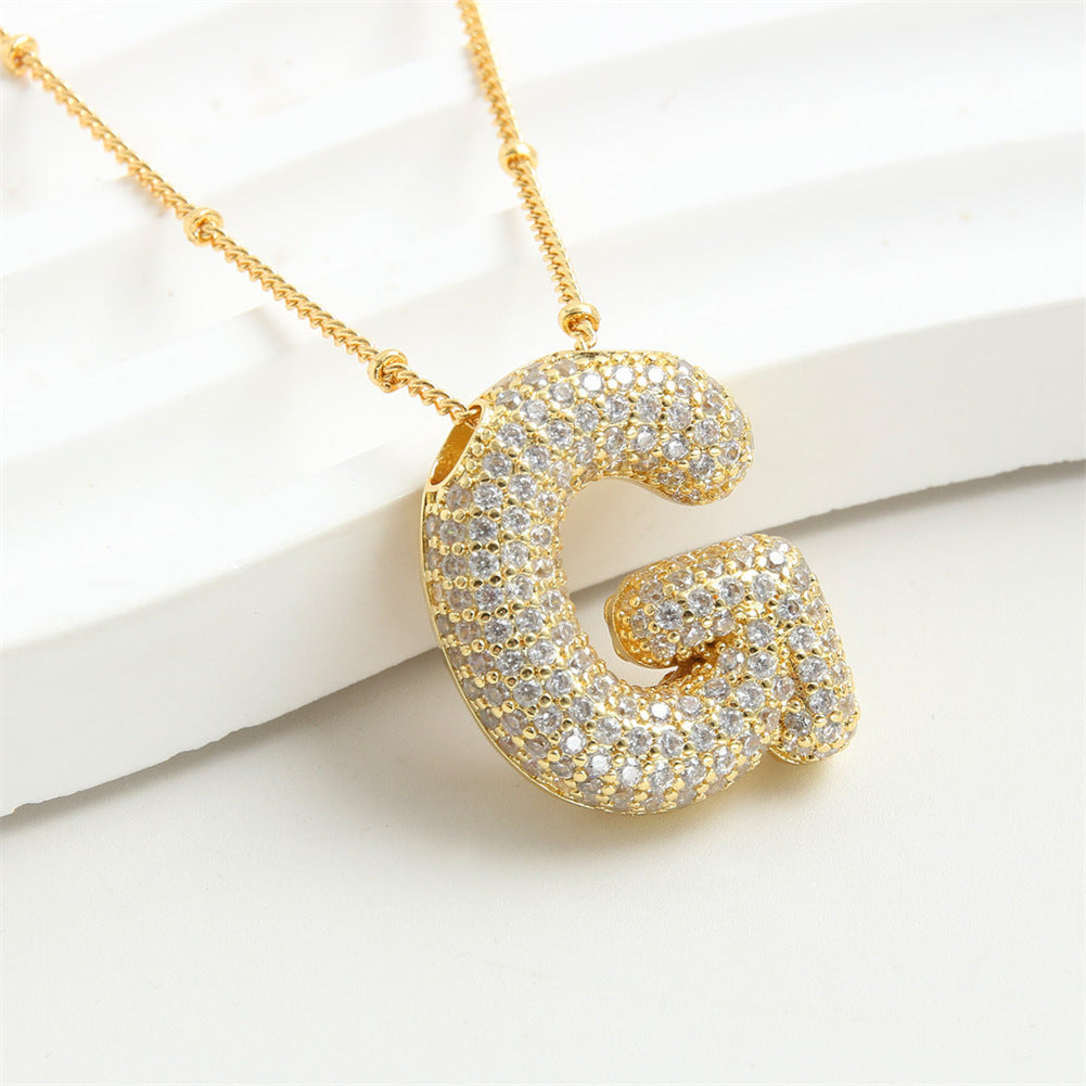 26 English-Letter Bubble Pendant