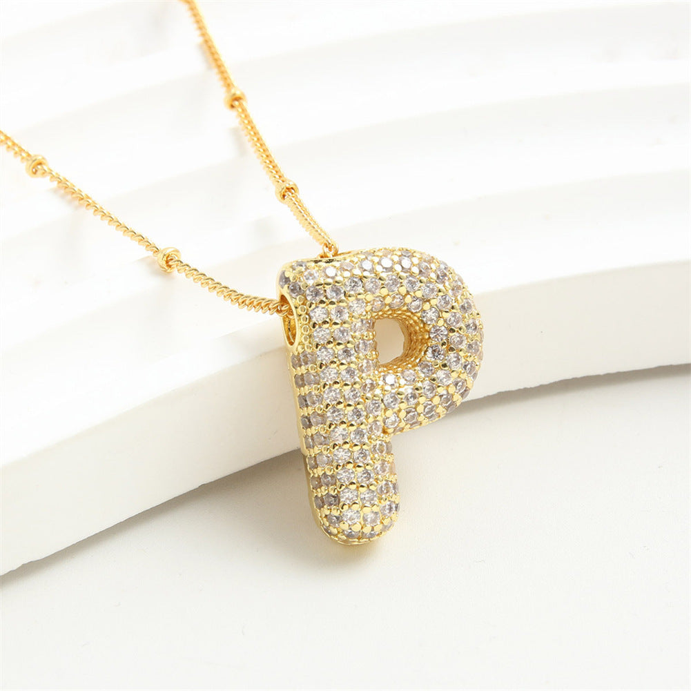 26 English-Letter Bubble Pendant