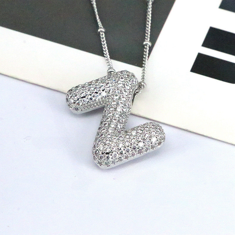 26 English-Letter Bubble Pendant